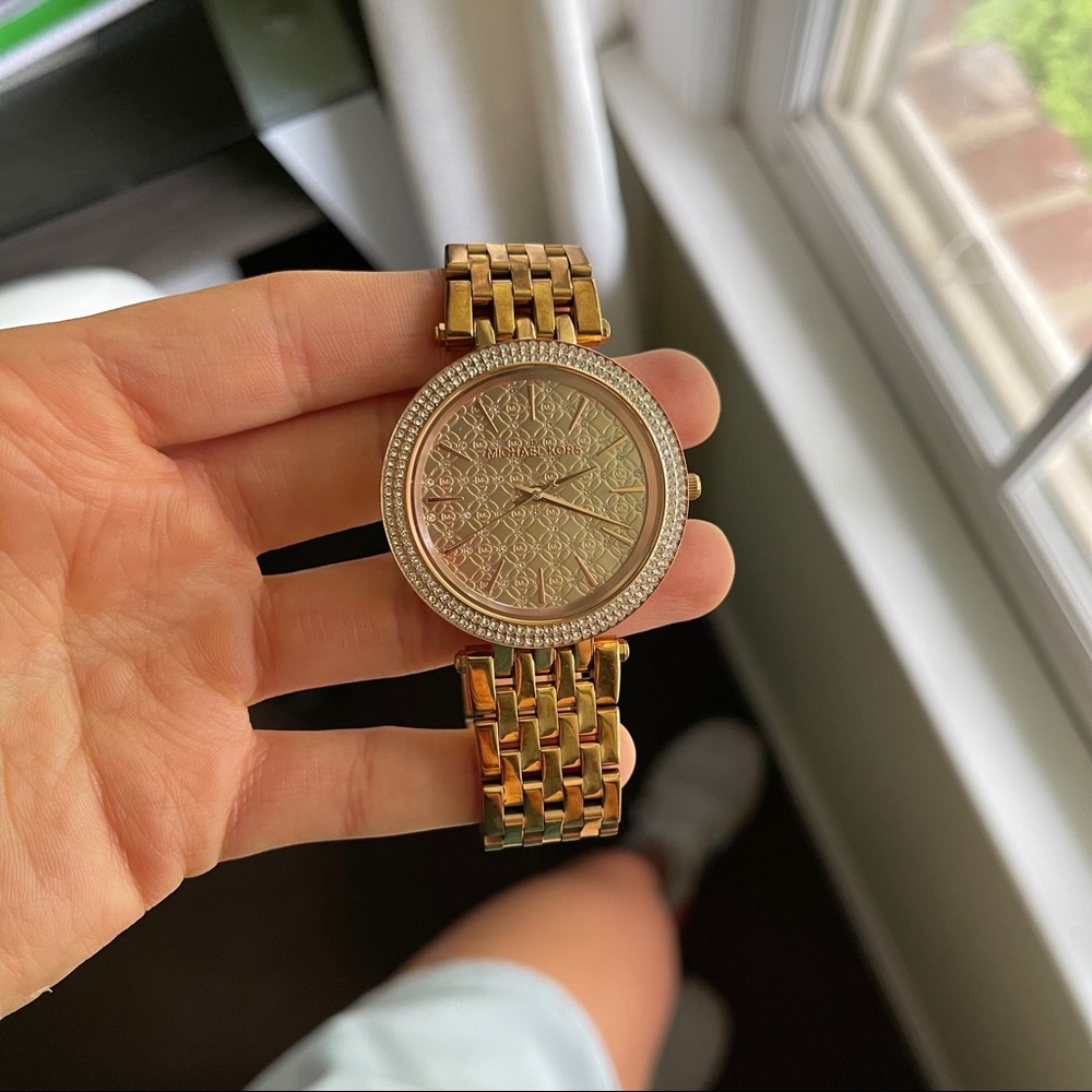 Rose gold Michael Kors watch